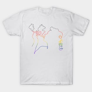 YPMG Logo in PoC Rainbow Colors T-Shirt